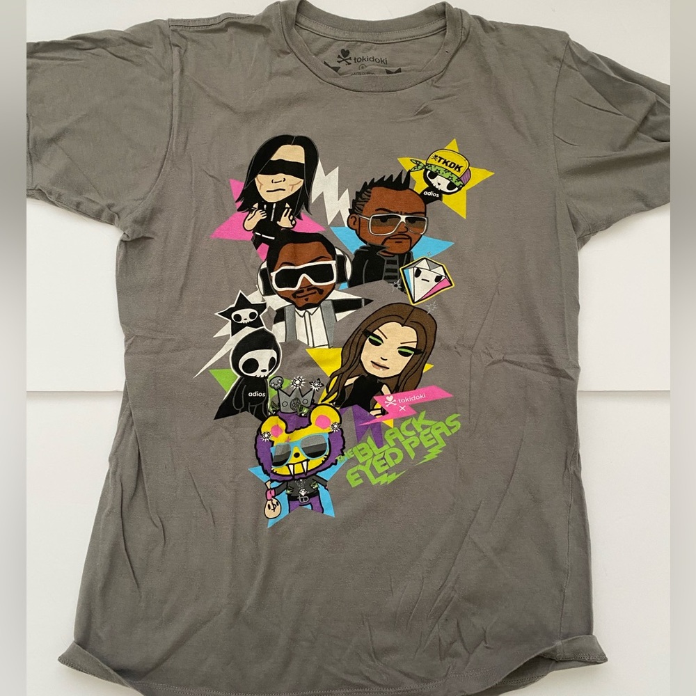 Y2K Tokidoki x The Black Eyes Peas collab graphic tee shirt